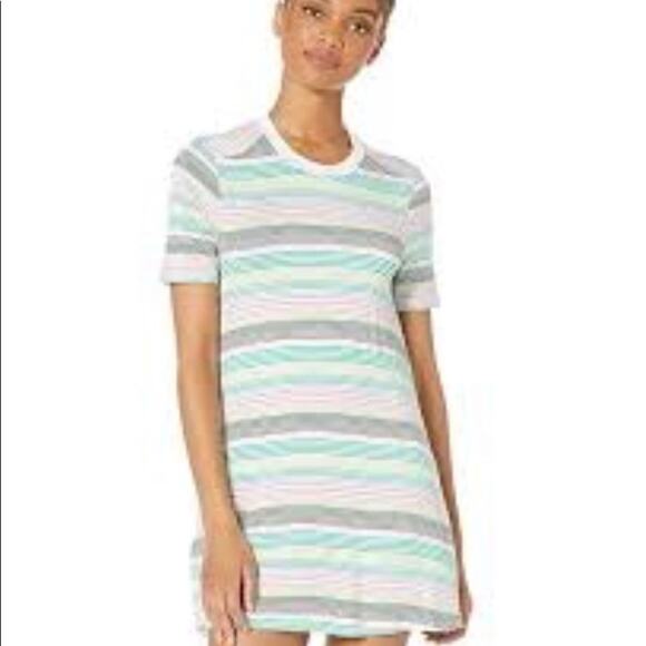 NWT BCBGENERATION STRIPED TEE SHIRT  DRESS SIZE‎ S - Picture 1 of 7